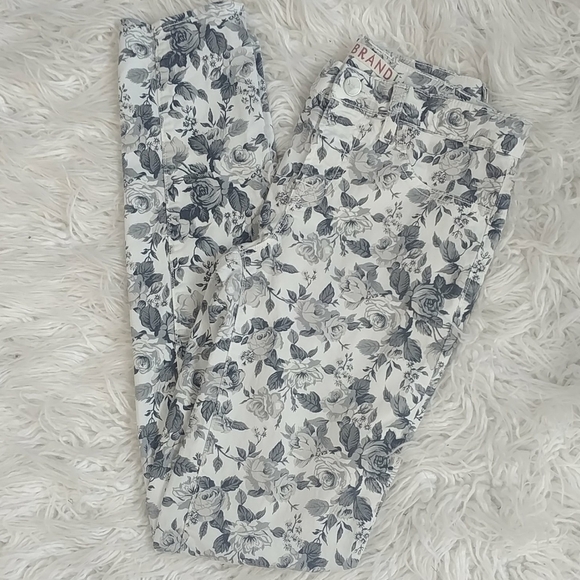 J Brand ankle skinny leg floral pattern 26 - Picture 2 of 6